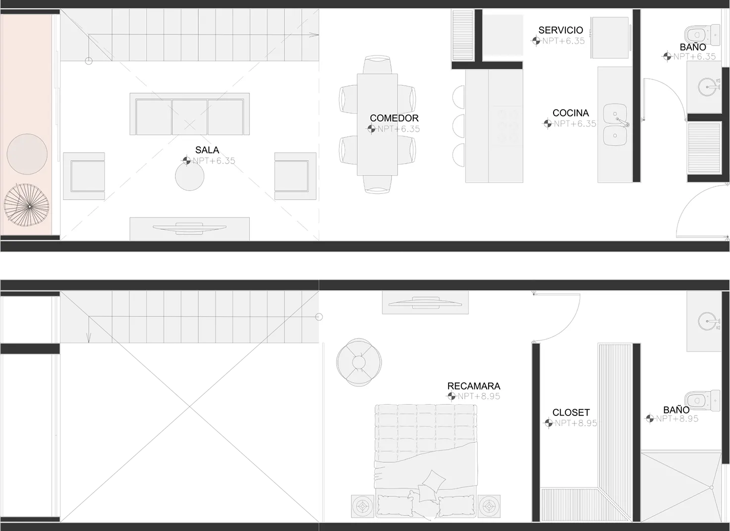 Planos de distribución de espacios- Master Suite- Erudita